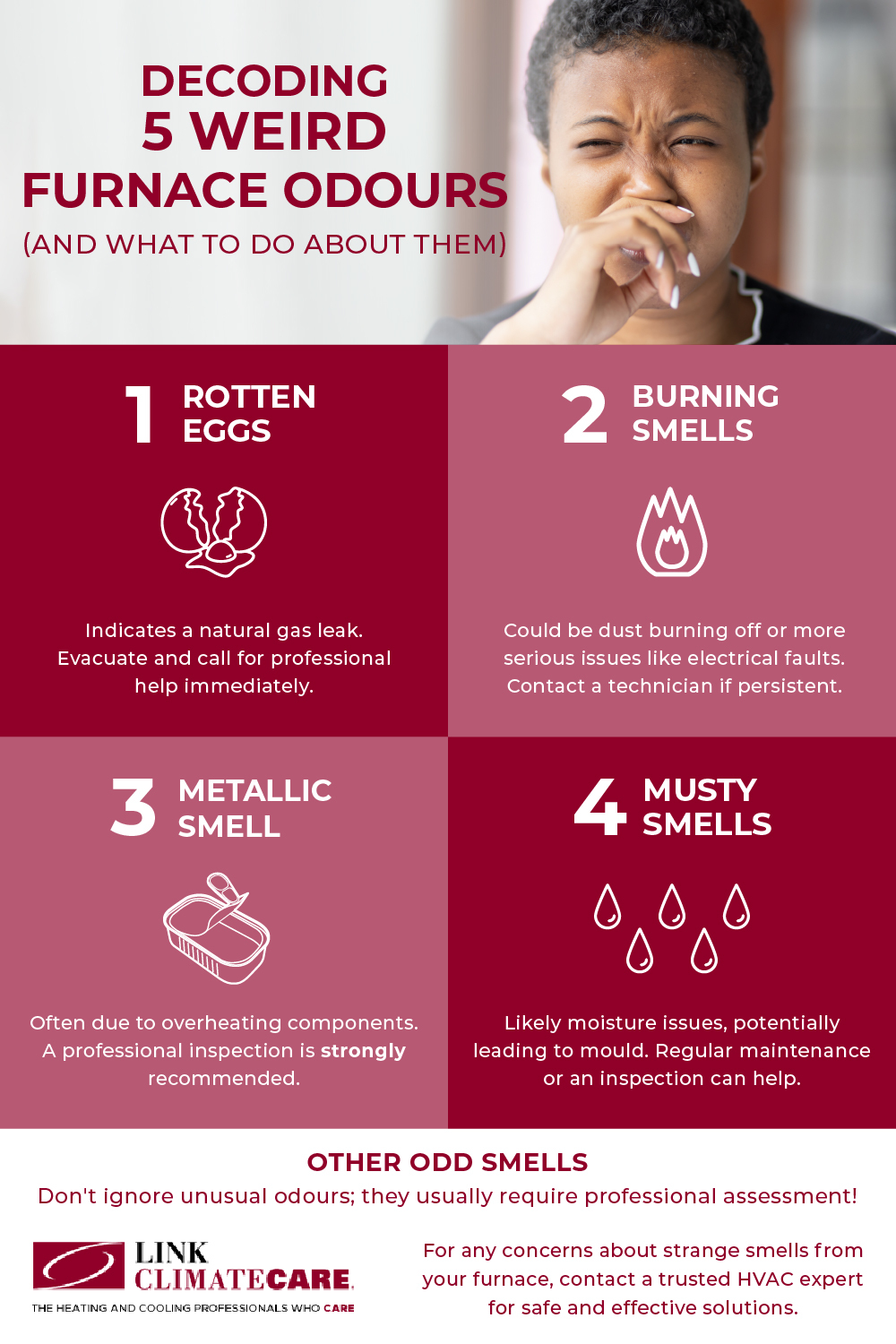 What These 5 Weird Furnace Smells Could Mean Infographic